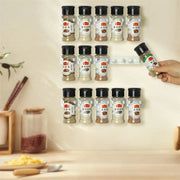 2pcs Kitchen Jar Rack Wall-Mounted Spice Holder