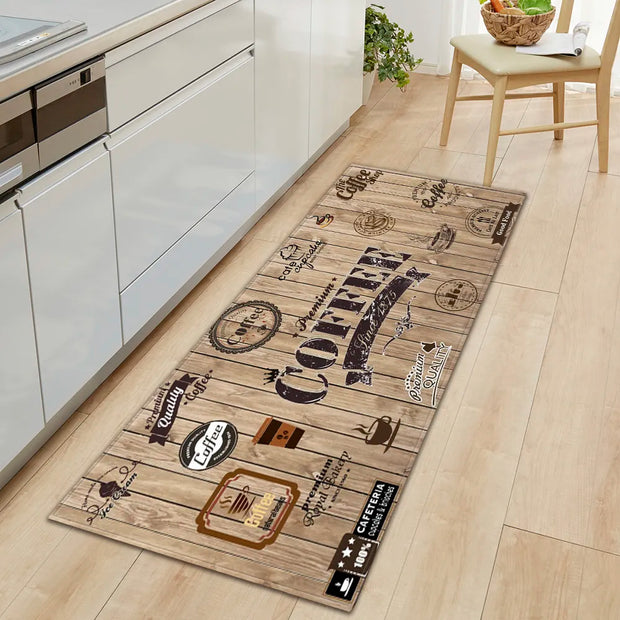 Non-Slip Coffee Kitchen Floor Mat