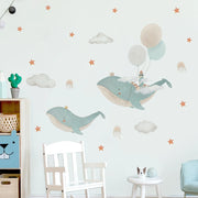 Whimsical Whale Wall Sticker