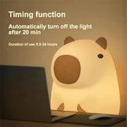 Cartoon Capybara Silicone Night Light