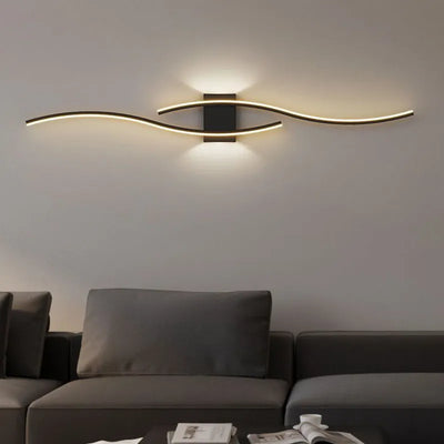 Modern LED Wall Light Black White Up Down Lamp