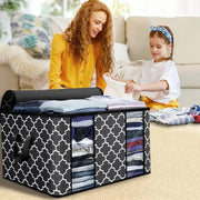 Large Capacity Foldable Comforter Storage Bag - Dustproof Clothing Closet Organizer