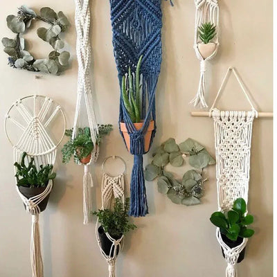 Handmade Macrame Plant Holder Cotton Various Styles