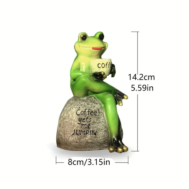 Resin Cartoon Animal Frog Statue