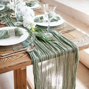 Gauze Table Runner for Boho Beach Wedding, Christmas, and More!