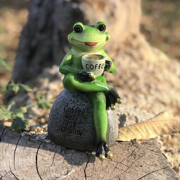 Resin Cartoon Animal Frog Statue