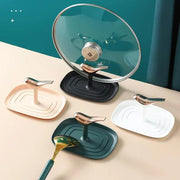 Kitchen Pot Lid Holder & Spoon Rest Organizer