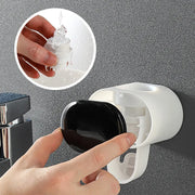 Automatic Toothpaste Dispenser with Toothbrush Holder