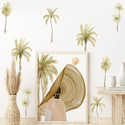 Boho Palm Coconut Tree Wall Stickers