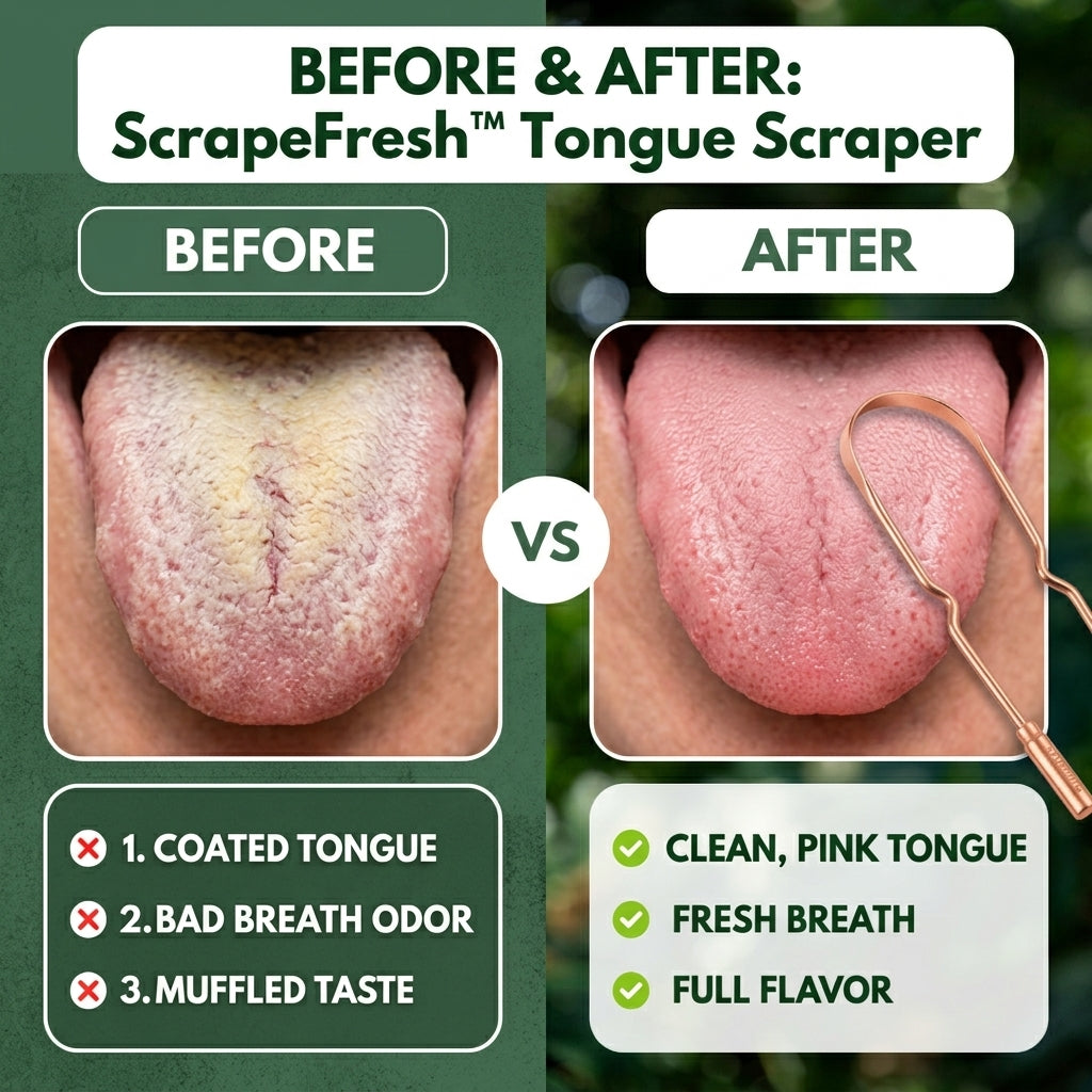 50% OFF TODAY | ScrapeFresh™ - Tongue Scraper