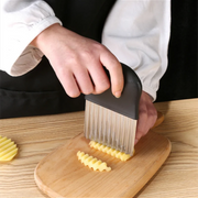 Stainless Steel Crinkle Cutter - French Fry Maker Gadget