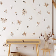 Eco-Friendly Boho Flower Wall Stickers