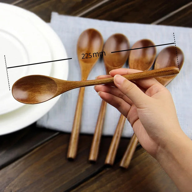 Wooden Spoon and Fork Set for Cooking