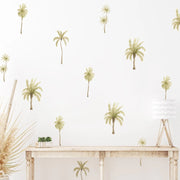 Boho Palm Coconut Tree Wall Stickers