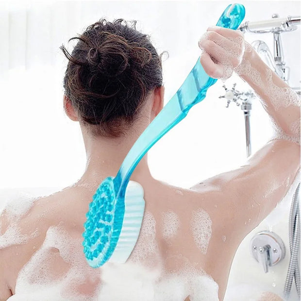 Long Handle Exfoliating Bath Brush - Skin Massager and Scrub