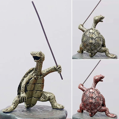 Mini Metal Turtle Incense Holder