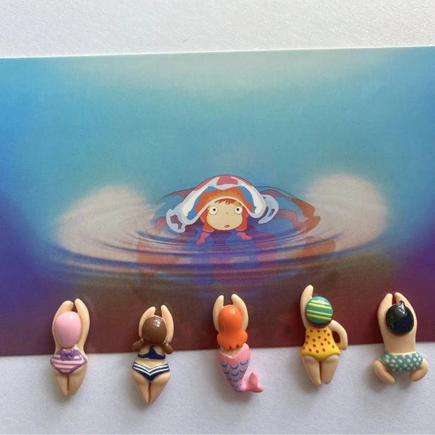 5pcs Swimming Cartoon Magnets