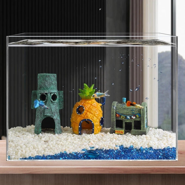 Cartoon Pineapple House Decorations Aquarium