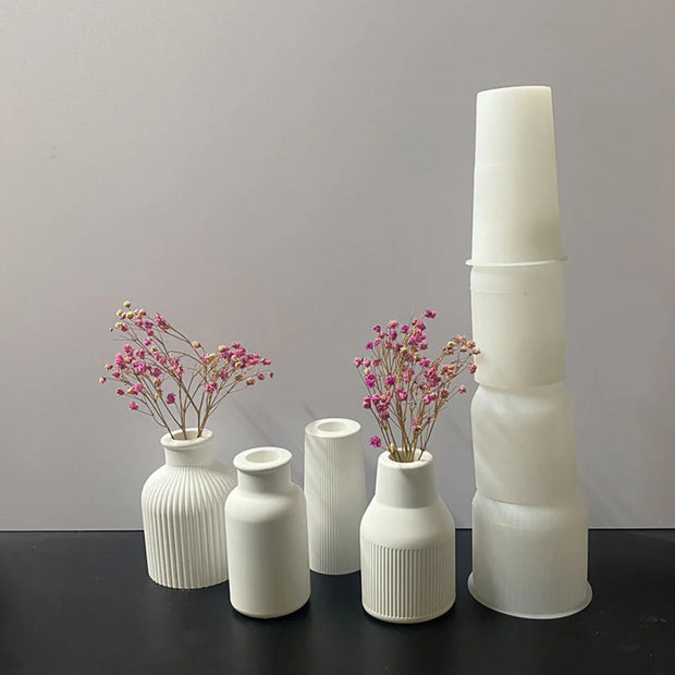 3D Silicone Vase Mold - Home Decor