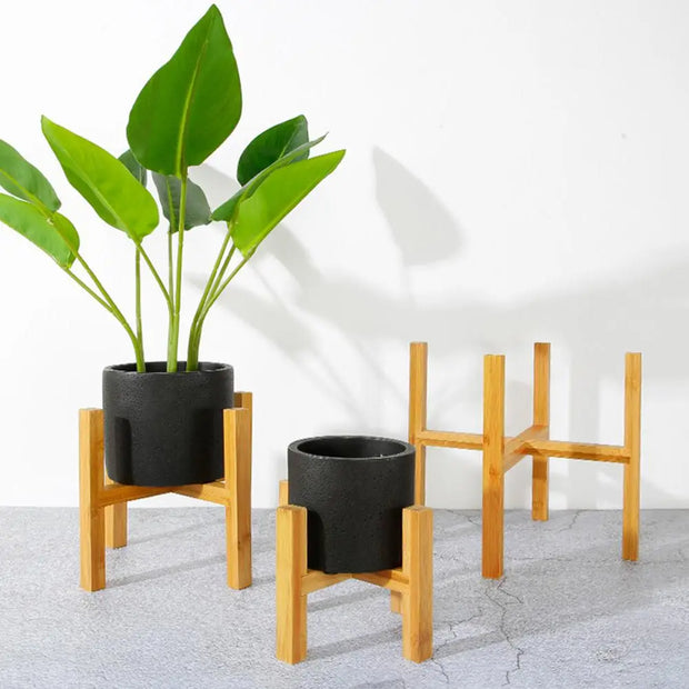 Wooden Plant Stand Flower Pot Holder