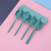 Portable Wheat Straw Travel Cutlery Set