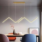 Sleek Gold LED Pendant Light