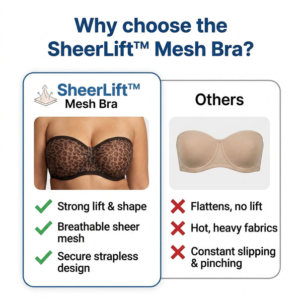 50% OFF TODAY  SheerLift™ - Mesh bra