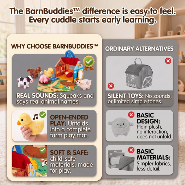50% OFF TODAY | BarnBuddies™ - Plush Farm Animal Set