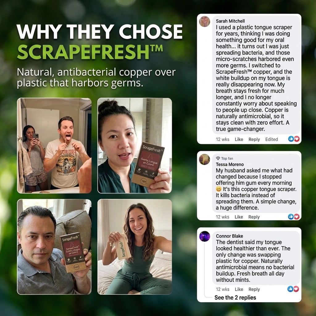 50% OFF TODAY | ScrapeFresh™ - Tongue Scraper