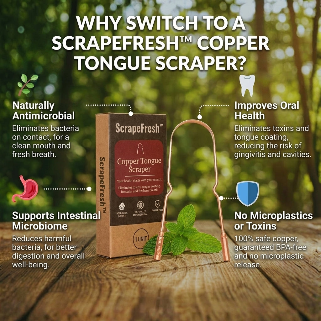 50% OFF TODAY | ScrapeFresh™ - Tongue Scraper