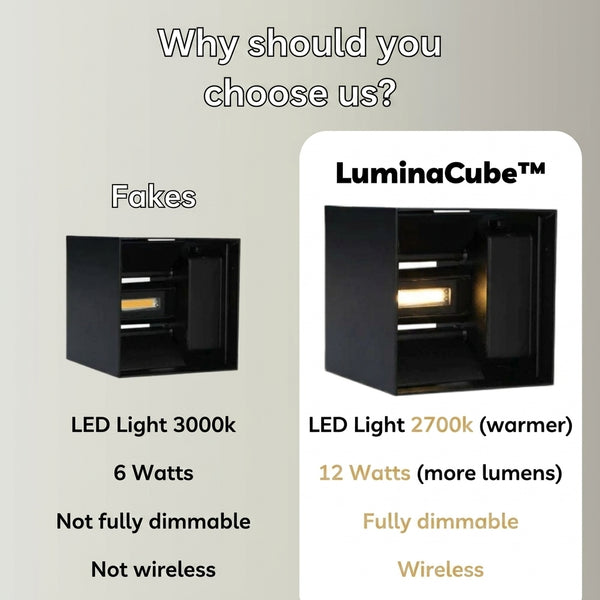 50% OFF TODAY  LuminaCube™ - The wireless and luxurious wall lamp!