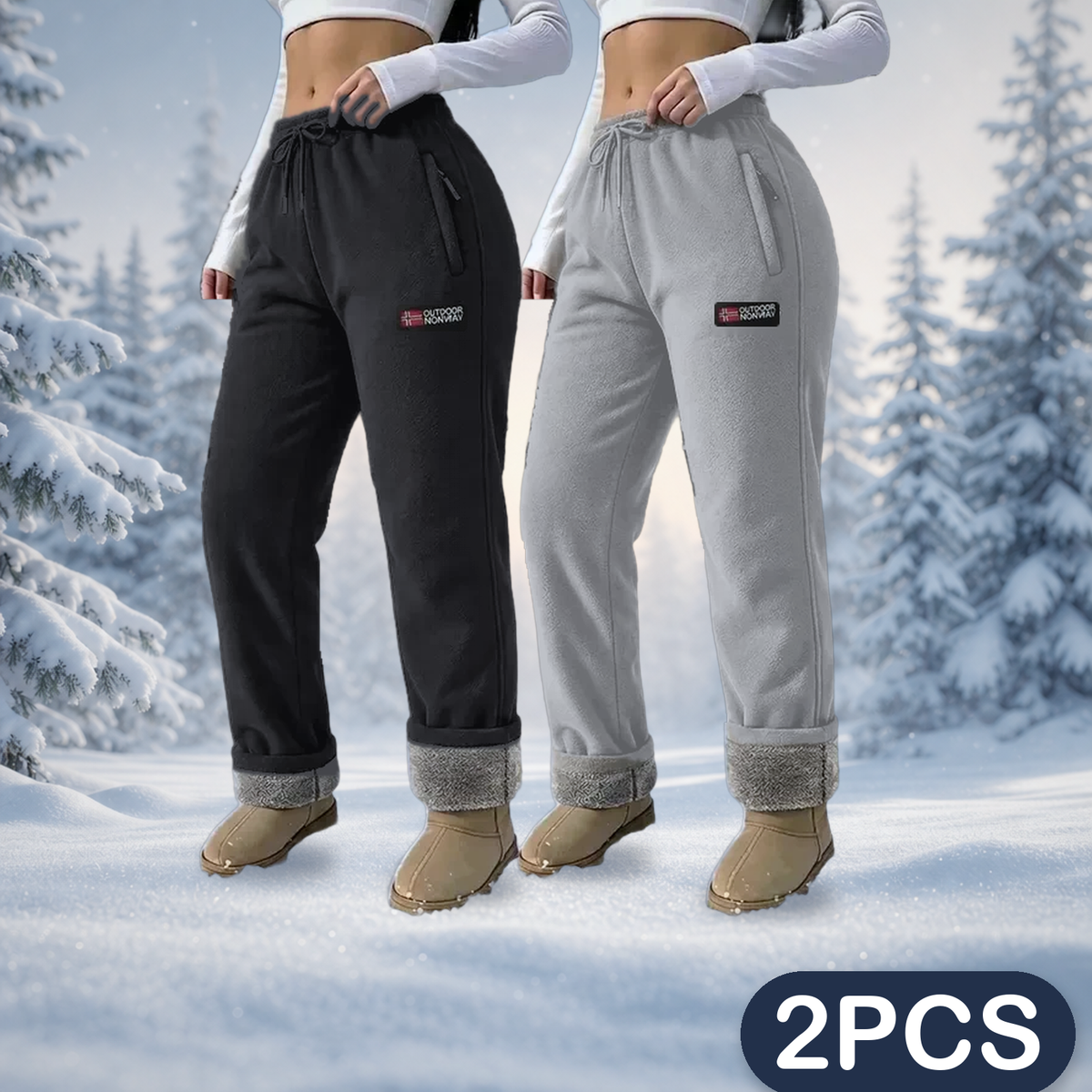 1+1 FREE TODAY | ToastyLegs™ - Fleece-Lined Warm Pants