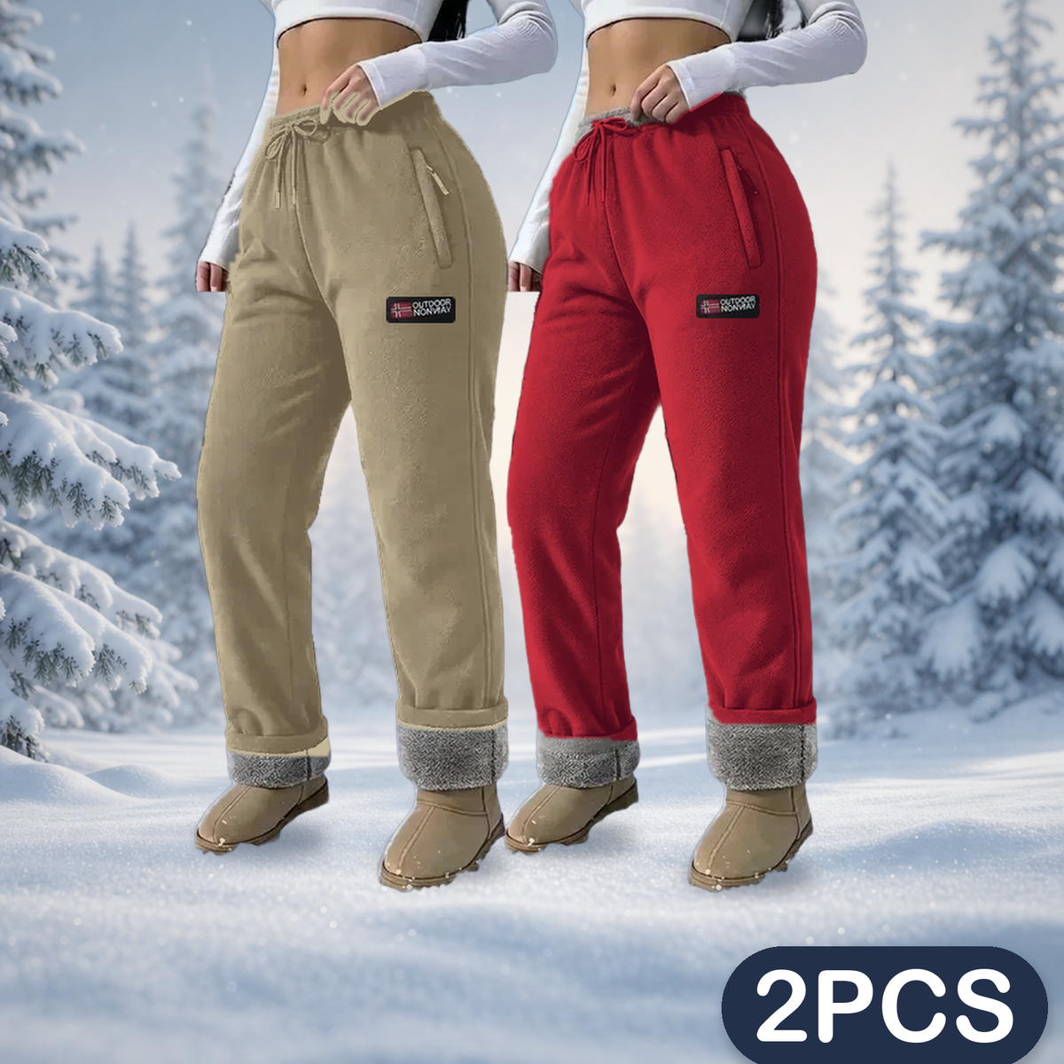 1+1 FREE TODAY | ToastyLegs™ - Fleece-Lined Warm Pants