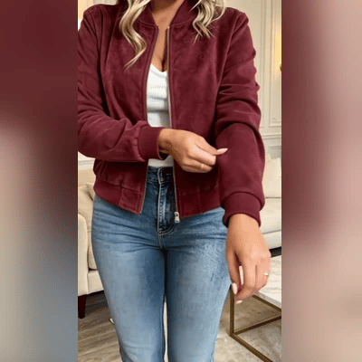 50% OFF TODAY | SuedeEase™ - Women's Suede Jacket