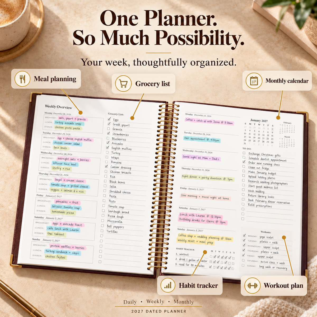 50% OFF TODAY | YearPlan™ - Daily Planner