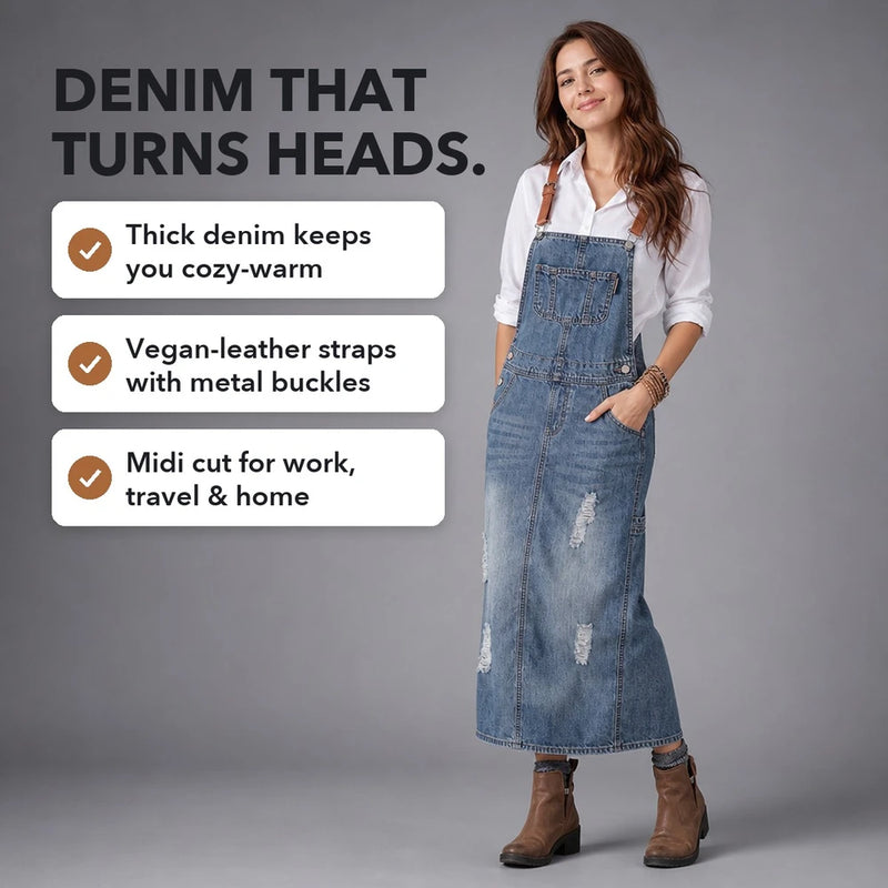 50% OFF TODAY | ClassyJumper™ - Casual dungaree dress for your OOTD