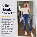 50% OFF TODAY | BloomSlim™ - Floral Embroidered Jeans