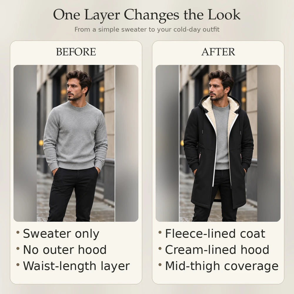 50% OFF TODAY | WarmHood™ - Hooded Winter Coat