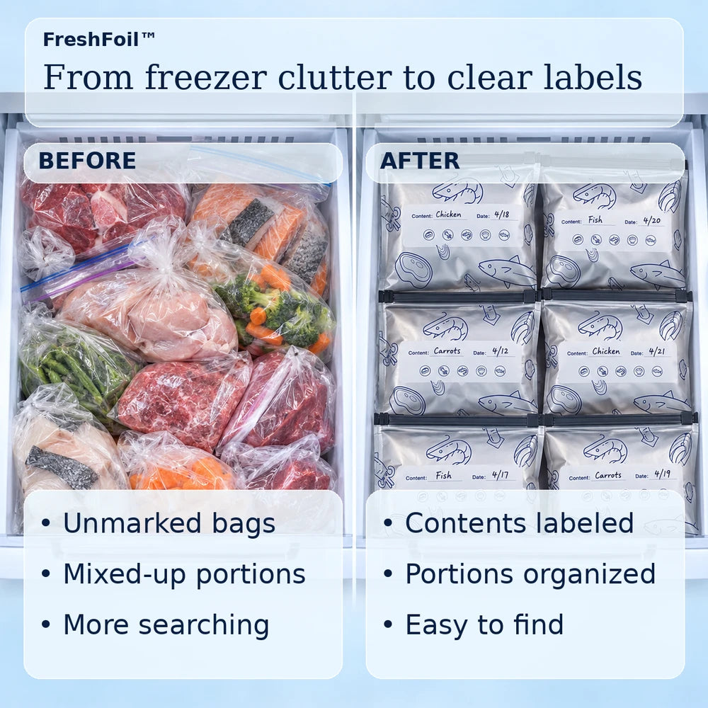 30+30 FREE TODAY | FreshFoil™ - Reusable Foil Bags