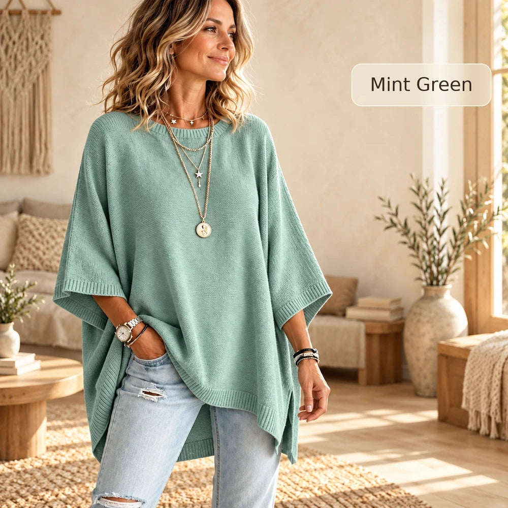 50% OFF TODAY | CozyPoncho™ - Batwing Knit Poncho