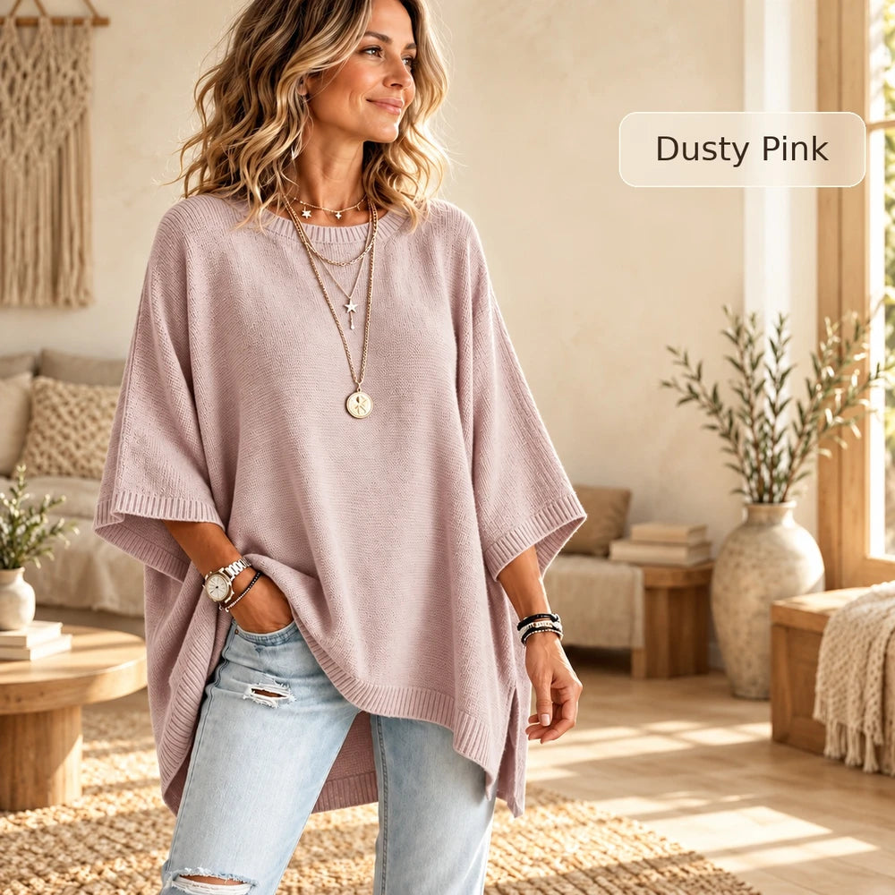 50% OFF TODAY | CozyPoncho™ - Batwing Knit Poncho