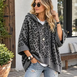 50% OFF TODAY | LeoLayer™ - Oversized Hooded Knit Top
