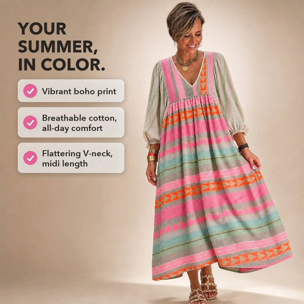 50% OFF TODAY | Odessa™ - Colorful Summer Dress