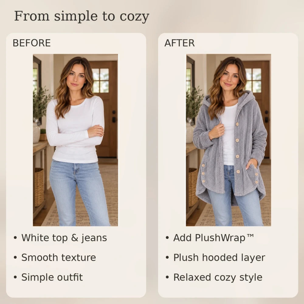 50% OFF TODAY | PlushWrap™ - Plush Winter Coat