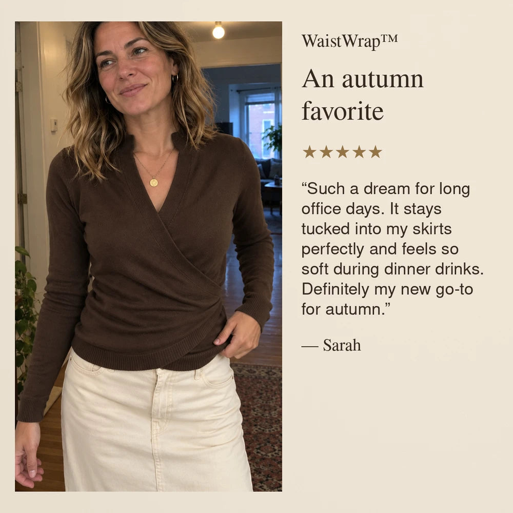 50% OFF TODAY |  WaistWrap™ - Cross Wrap Sweater