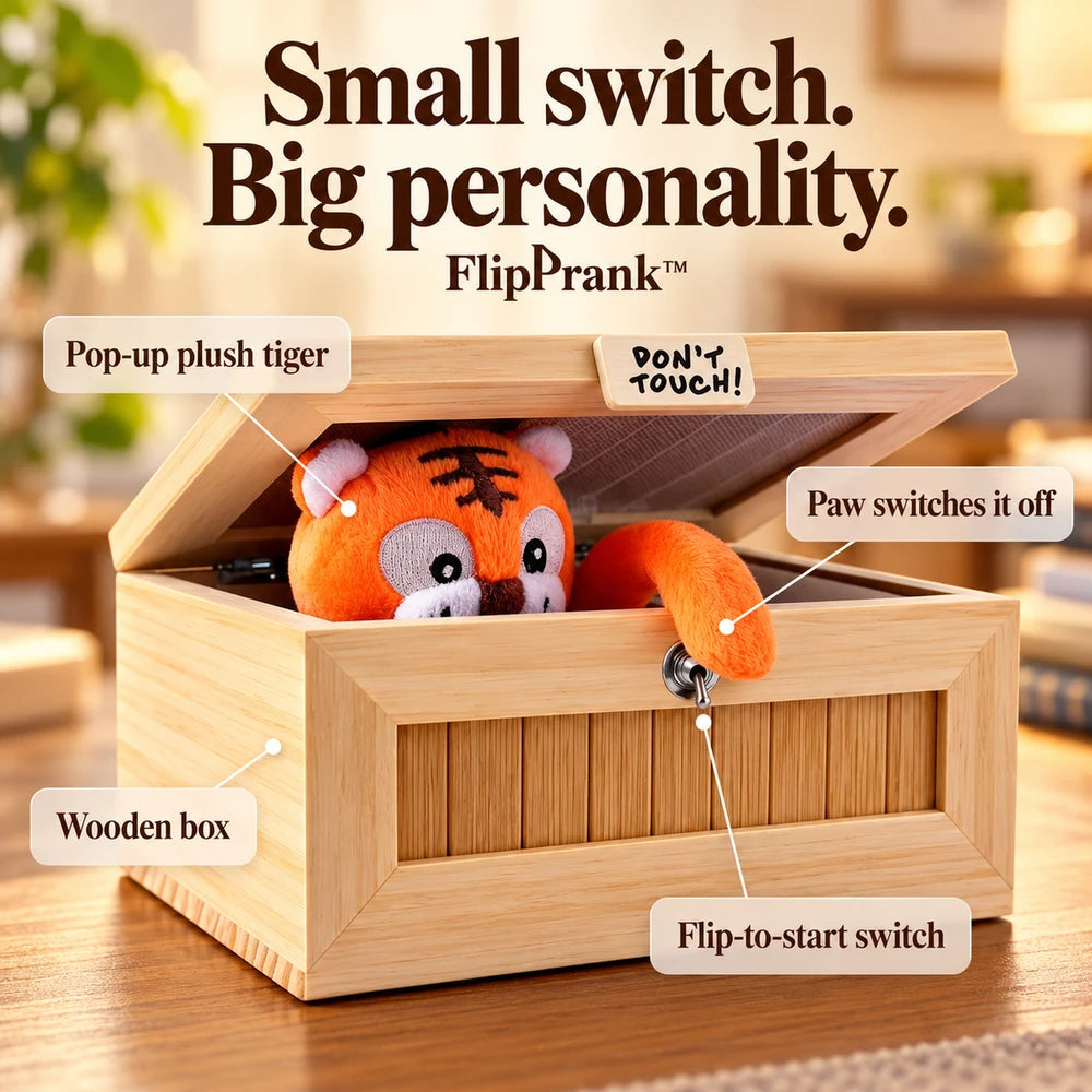 50% OFF TODAY | FlipPrank™ - Wooden Prank Box