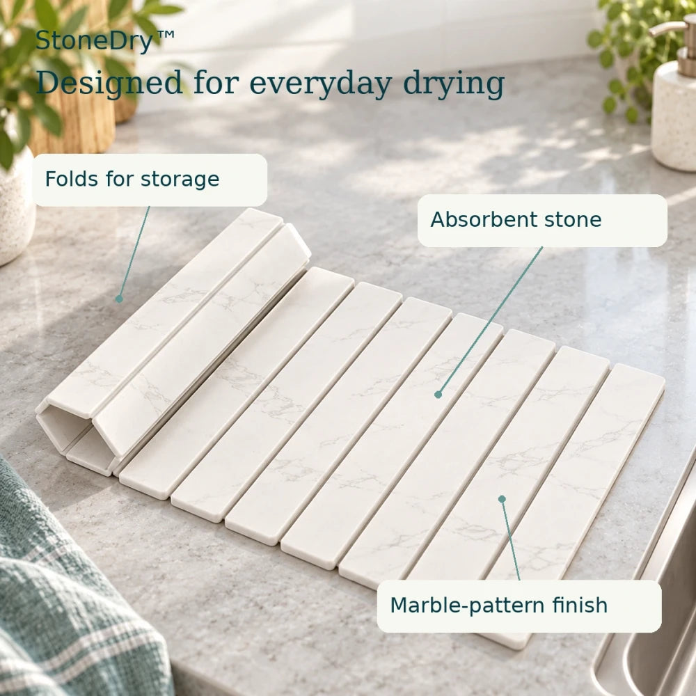 50% OFF TODAY | StoneDry™ - Stone Dish Drying Mat
