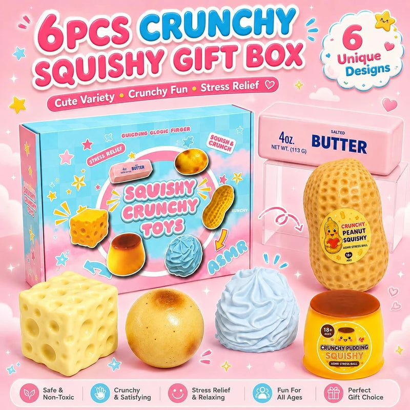 50% OFF TODAY | CrunchCalm™ - 6‑Piece Set Crunchy Squishy