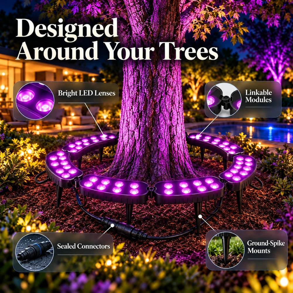 50% OFF TODAY | TrunkGlow™ - Round LED Tree Light