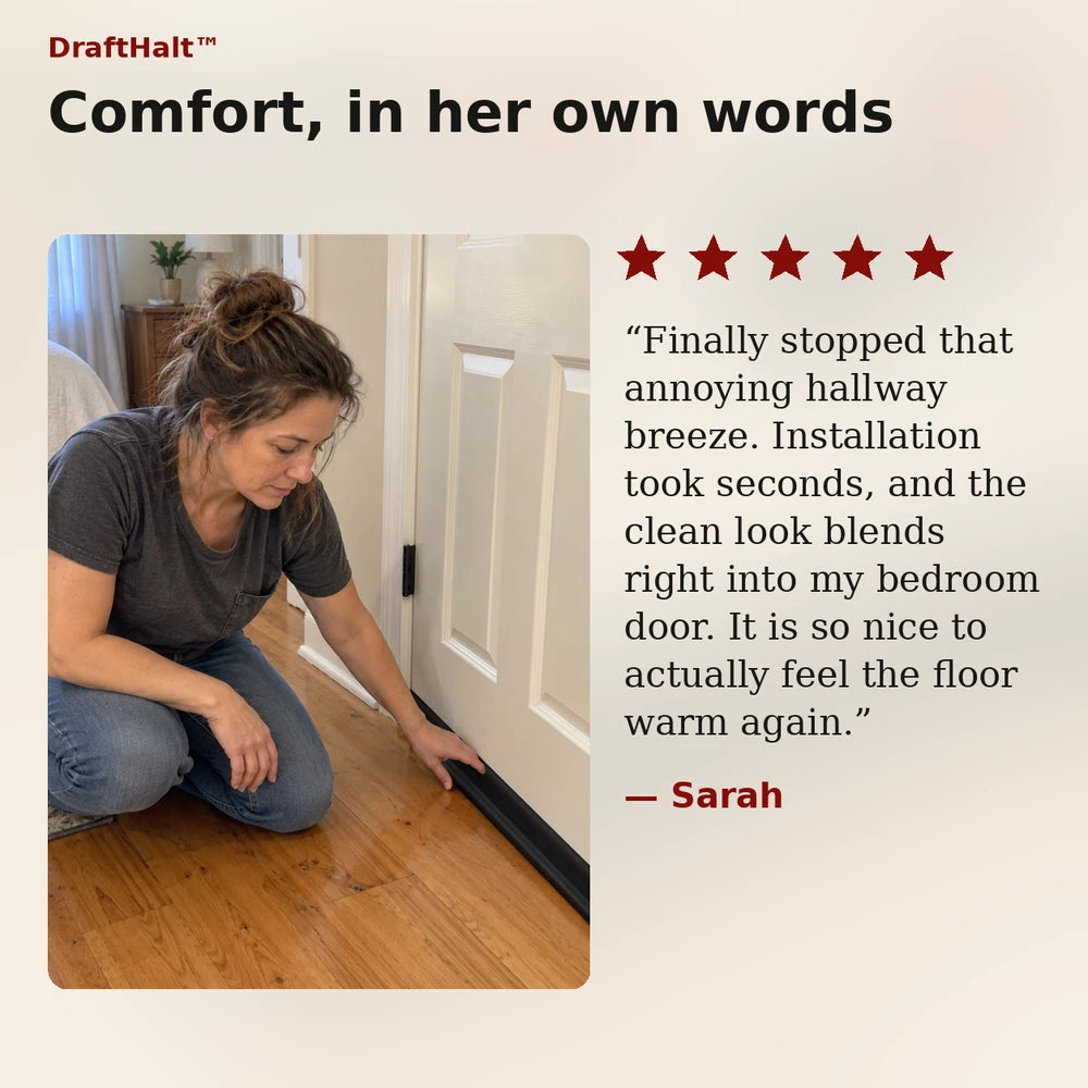 1+1 FREE TODAY | DraftHalt™ - Under-Door Draft Stopper